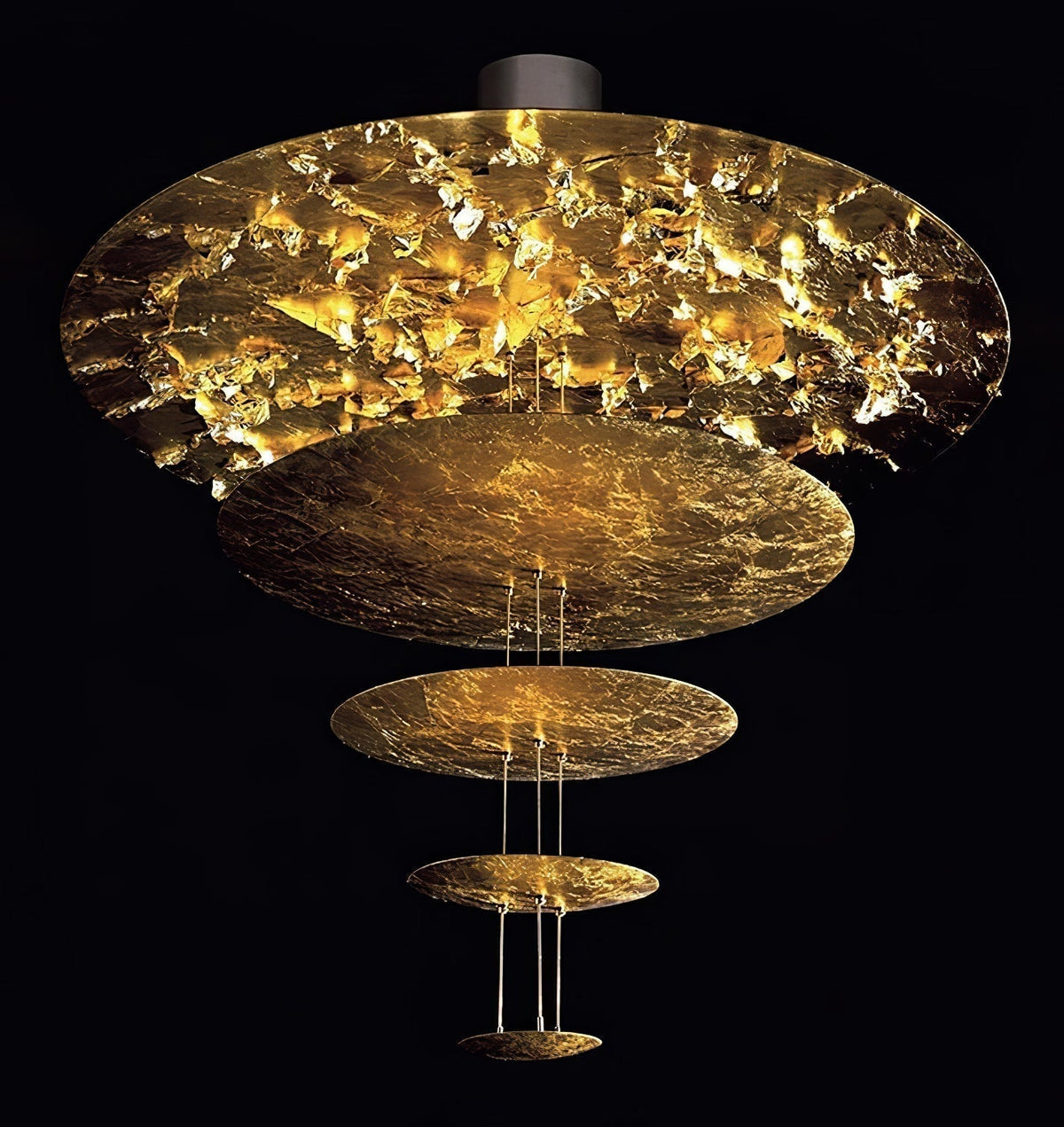 Phelion lampada a sospensione con foglia d'oro stratificata