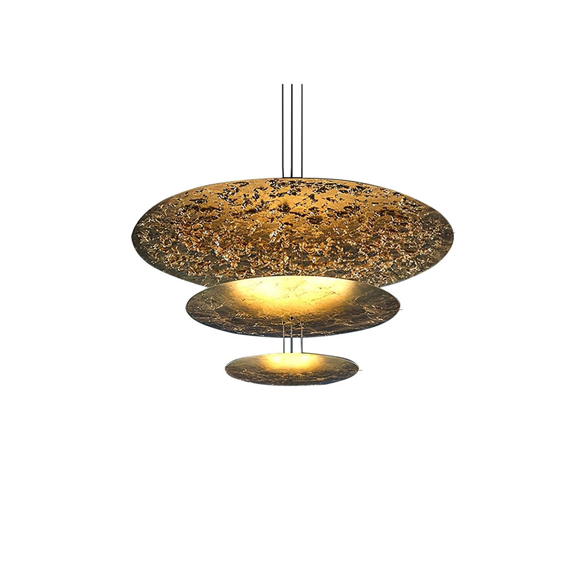 Phelion lampada a sospensione con foglia d'oro stratificata