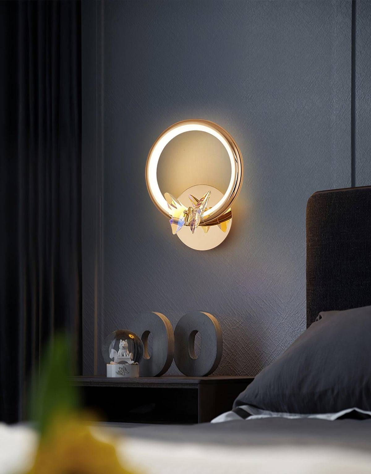 Ersoren Magic Butterfly Crystal lampada da parete