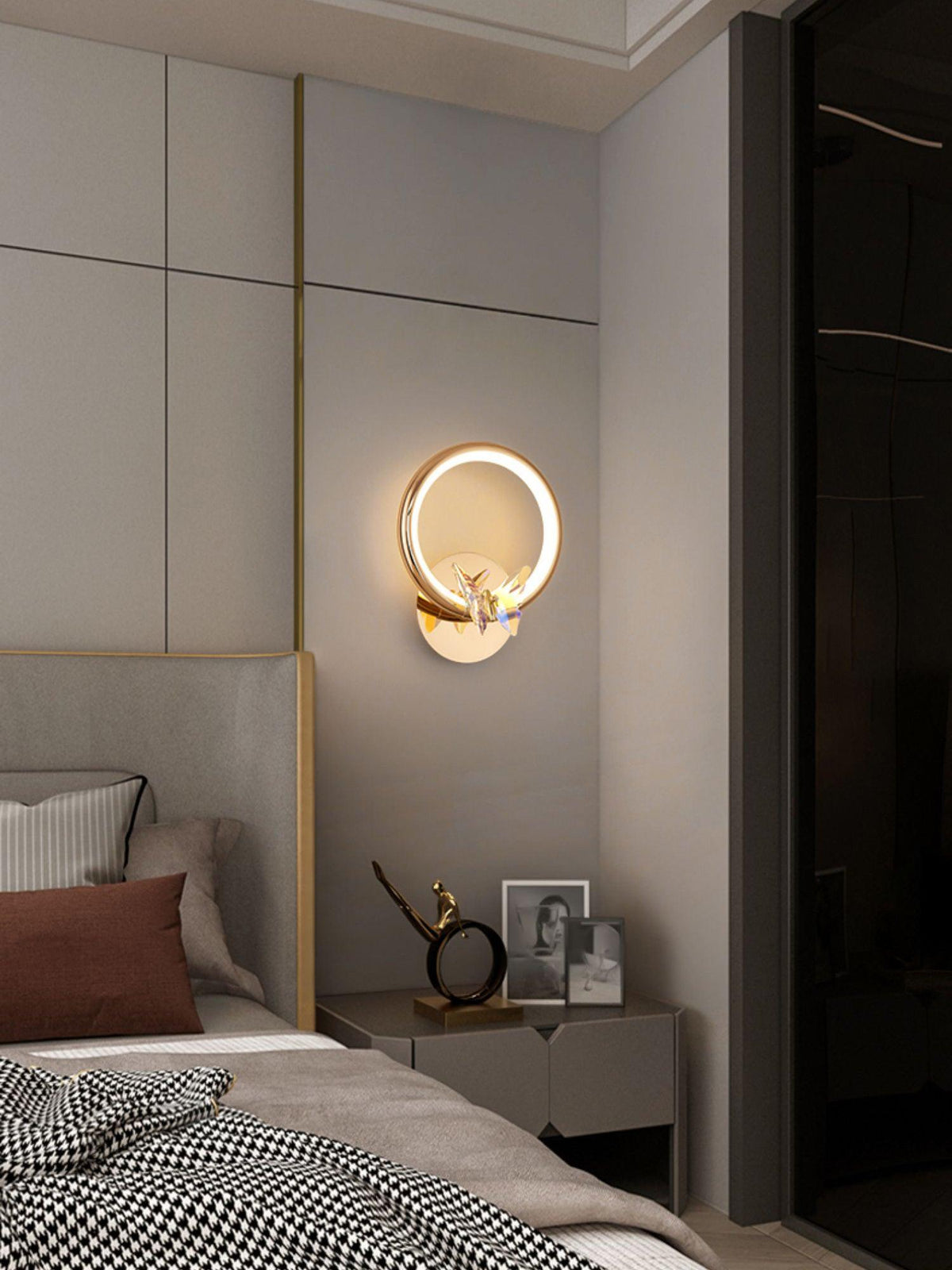 Ersoren Magic Butterfly Crystal lampada da parete