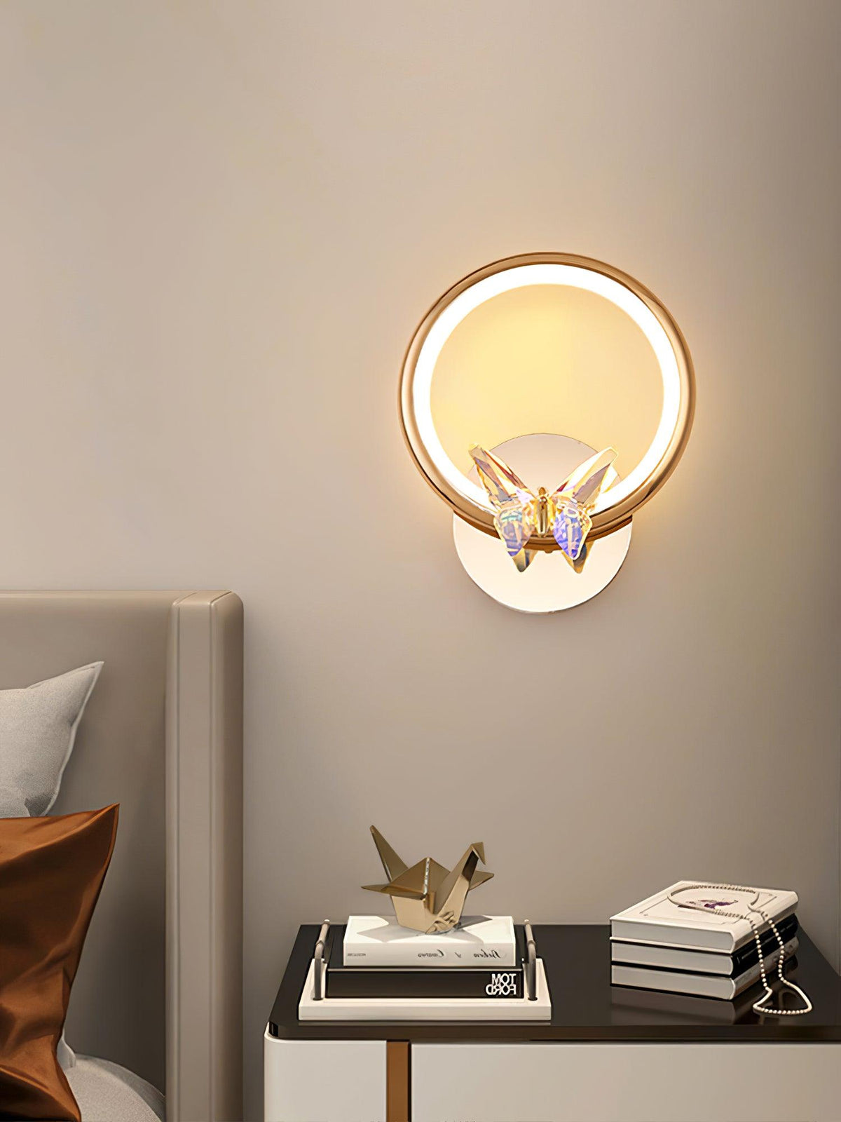 Ersoren Magic Butterfly Crystal lampada da parete