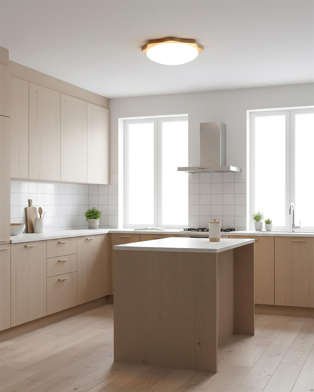 Rinaeria lampada da soffitto in legno