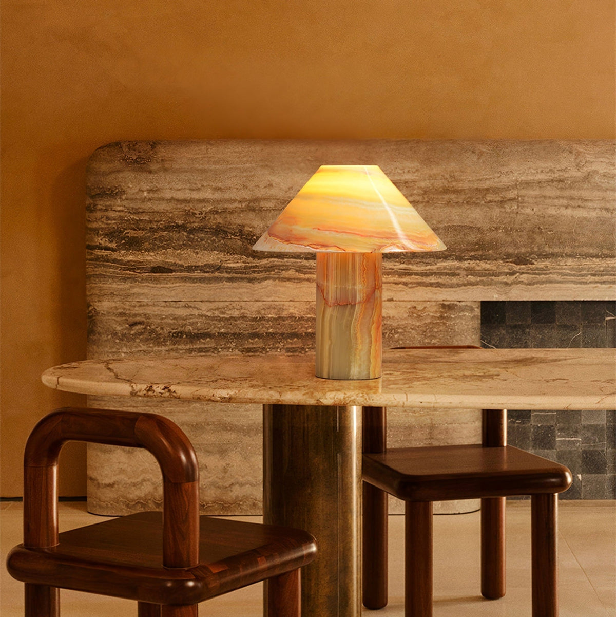 Velalelia vintage lampada da tavolo in giada
