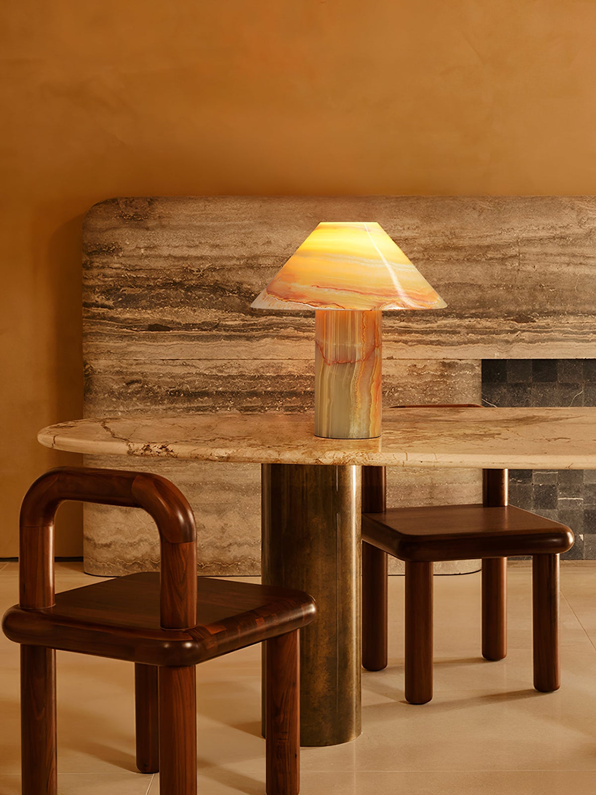 Velalelia vintage lampada da tavolo in giada