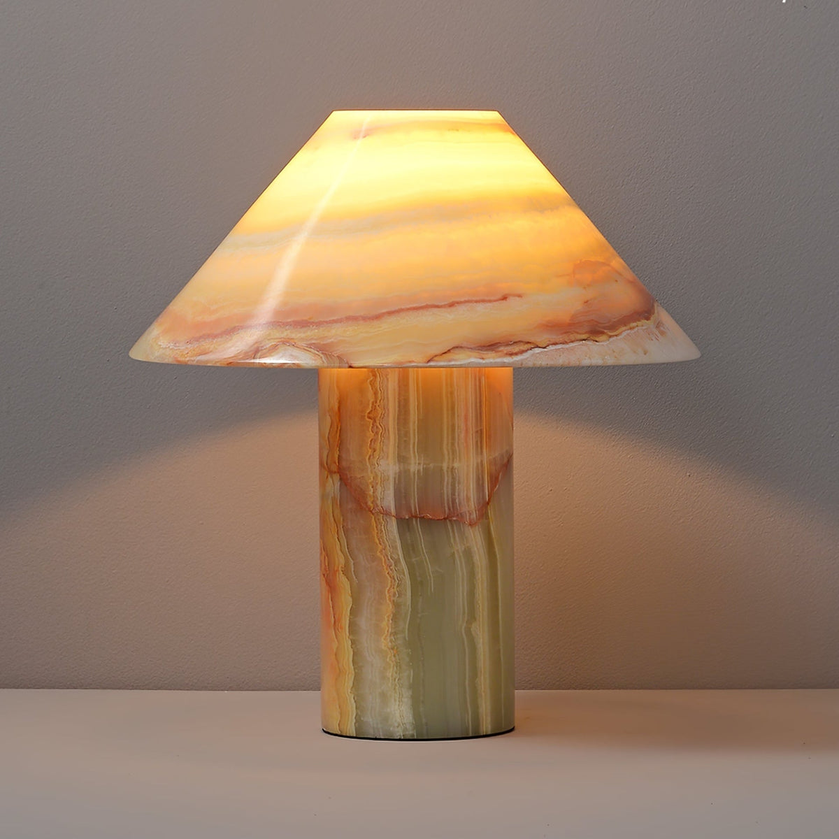 Velalelia vintage lampada da tavolo in giada