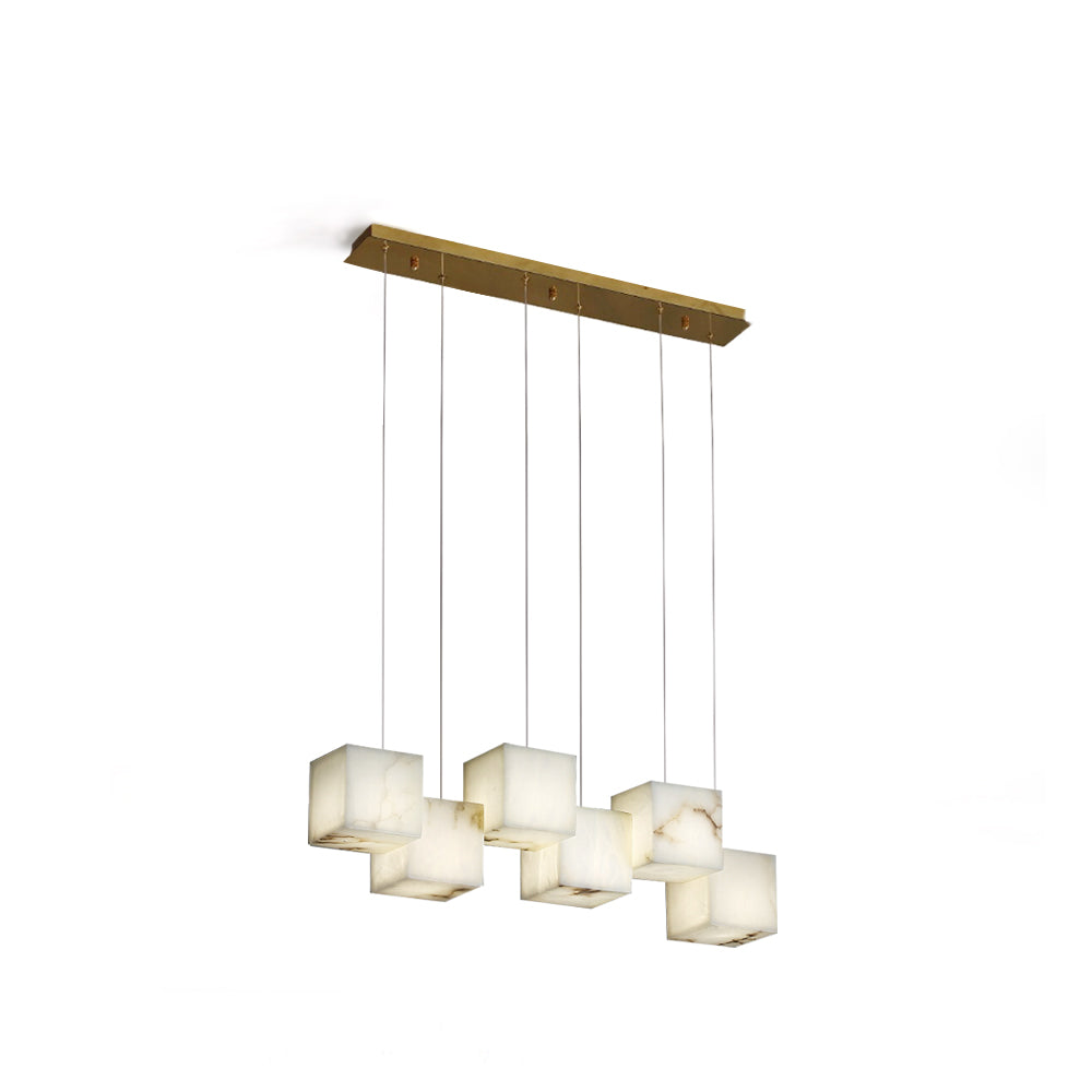 Lampadario alabastro Cubi Eleganza