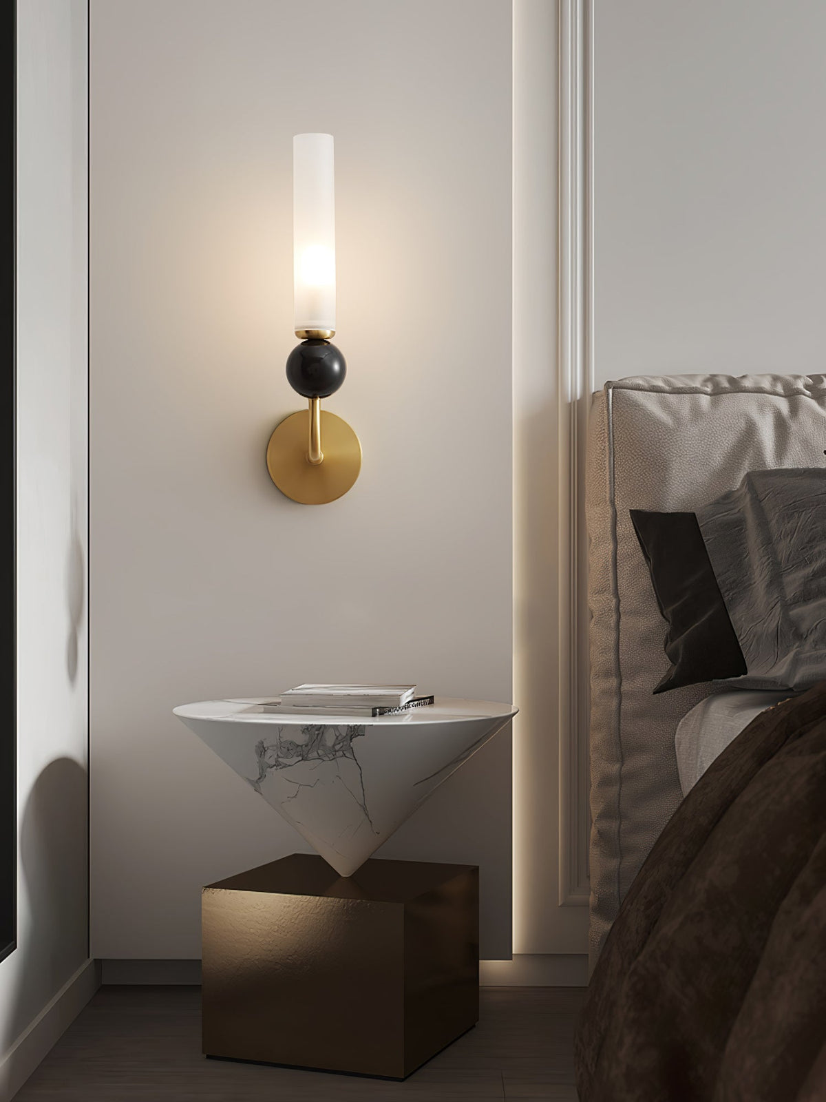 Dulane lampada da parete moderna minimalista Verticale in marmo
