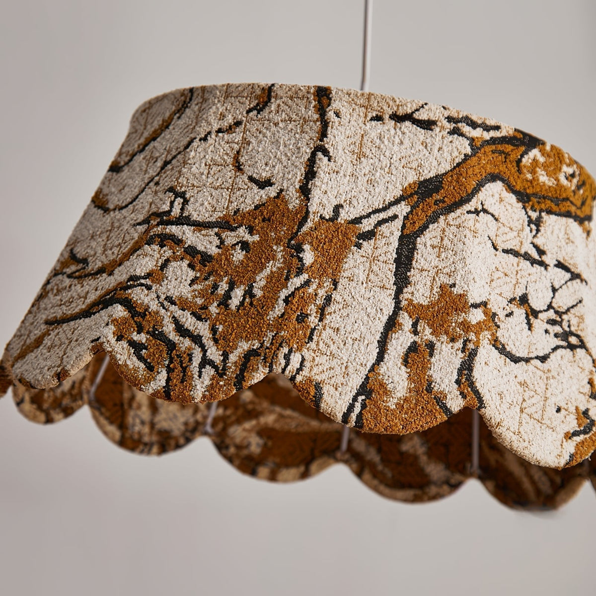 Vavenia lampada a sospensione Creativity Scallop tessuto