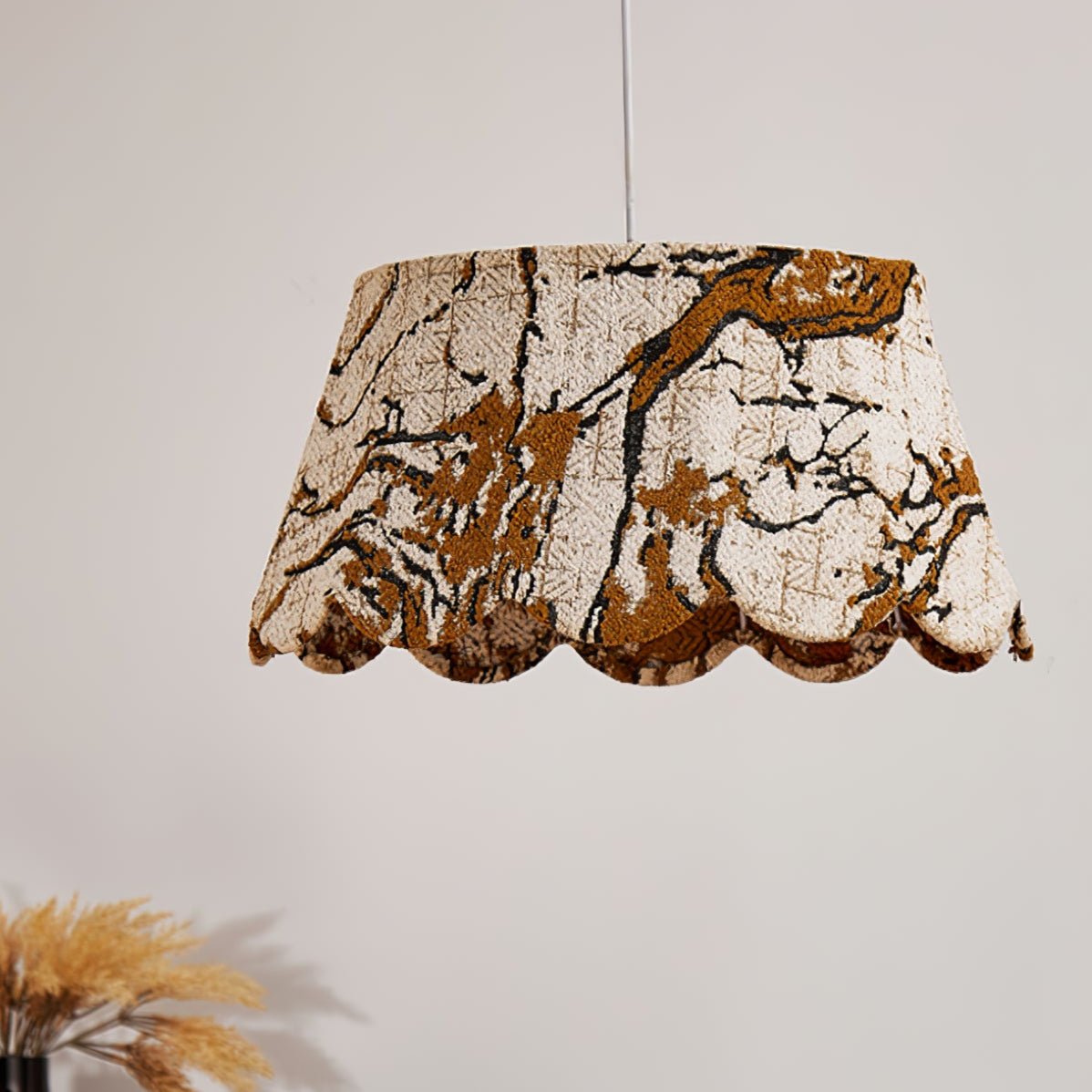 Vavenia lampada a sospensione Creativity Scallop tessuto