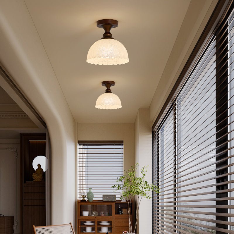 Alveneth lampada da soffitto in vetro artistico nordico premium
