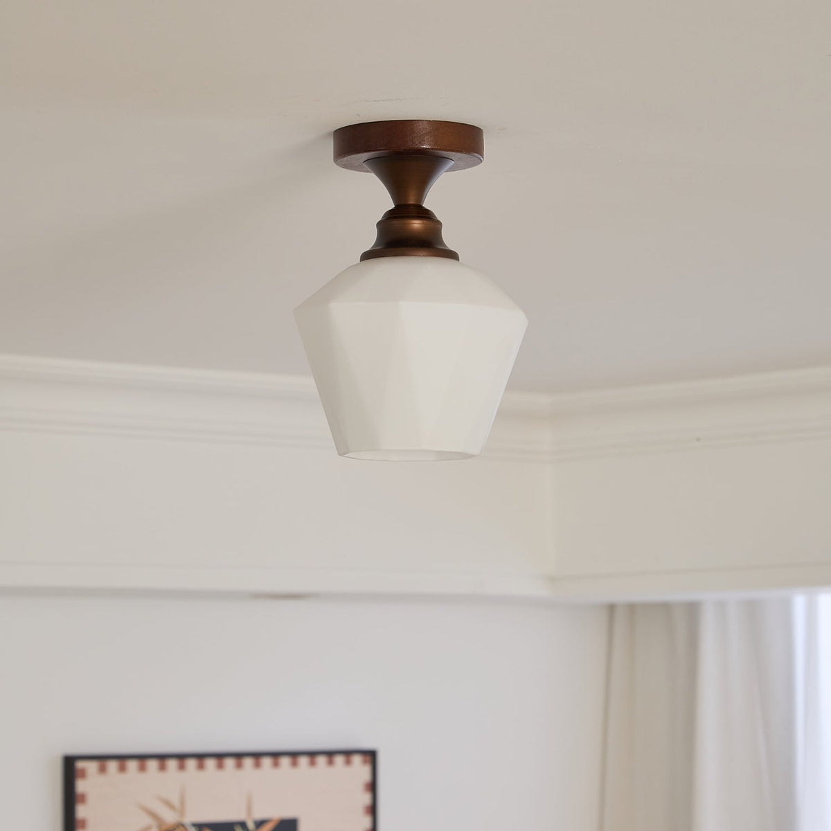 Alveneth lampada da soffitto in vetro artistico nordico premium