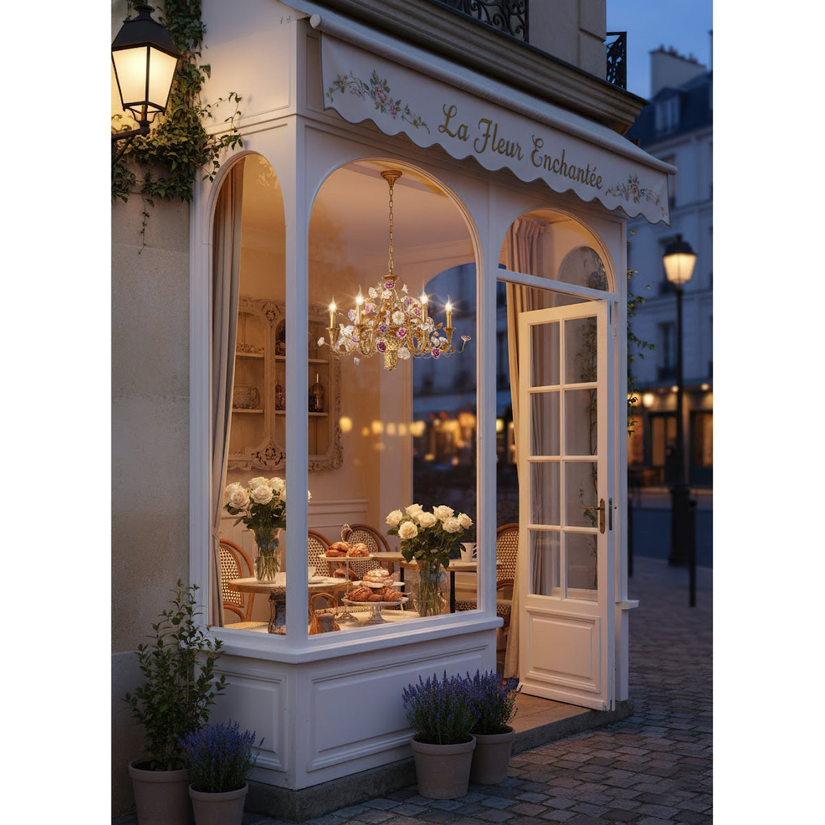 Corisande lampadario fiori