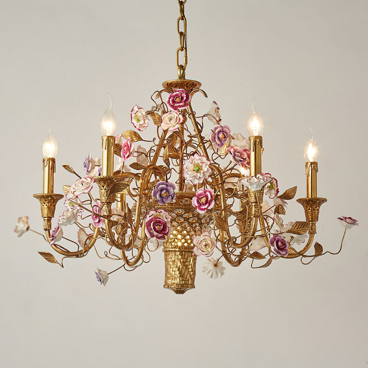 Corisande lampadario fiori