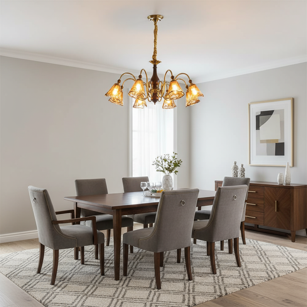 Amber-Bloom lampadario