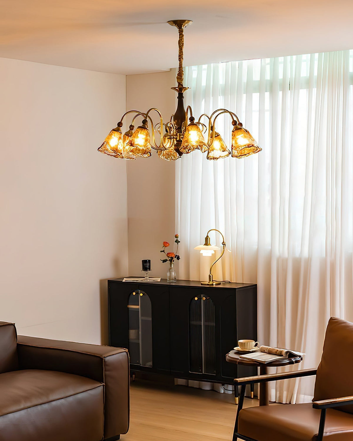 Amber-Bloom lampadario