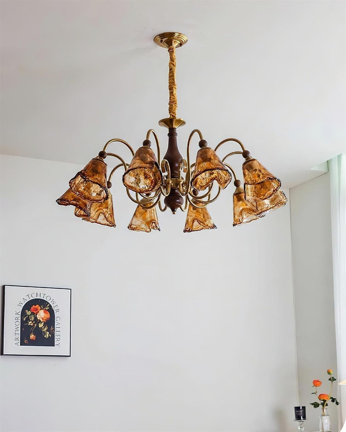 Amber-Bloom lampadario