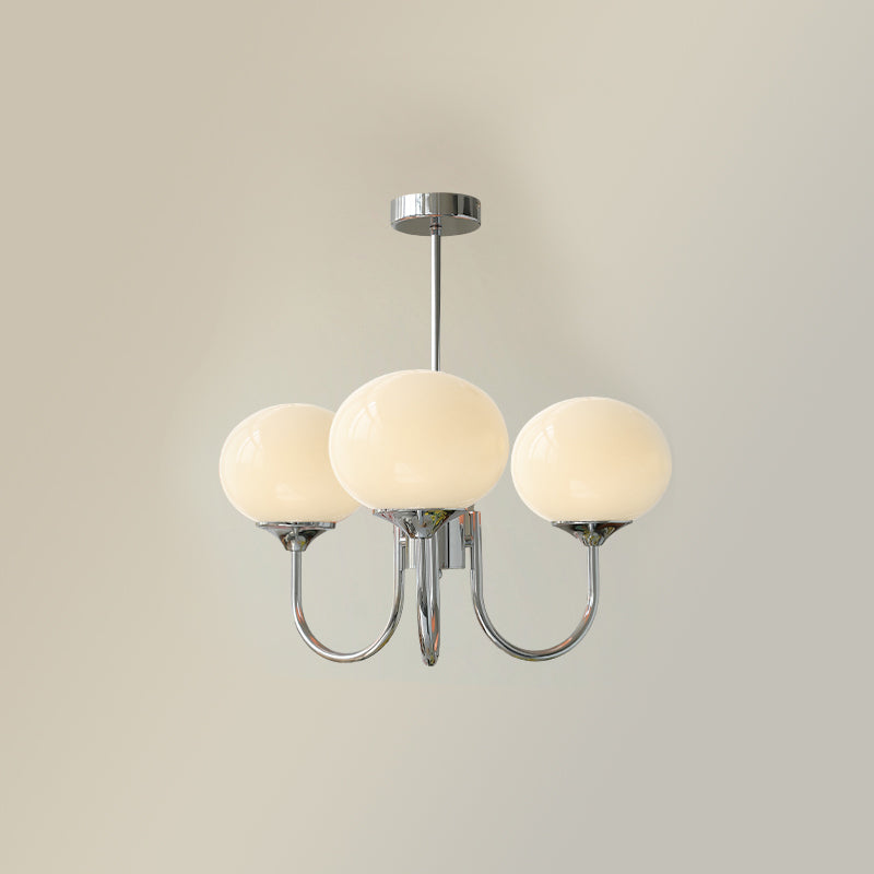 Velenian lampadario globi vetro Rosa Finitura Oro