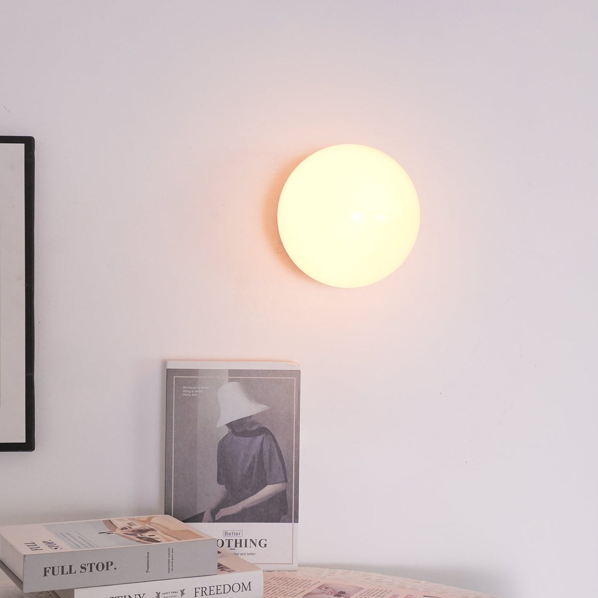 Stefan lampada da parete moderna minimalista in vetro