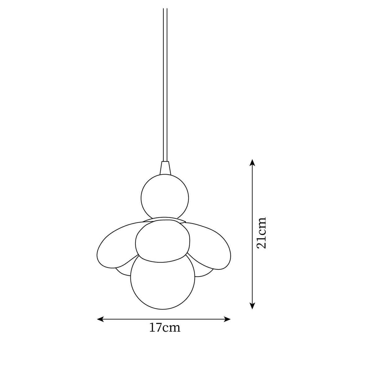 Blossi lampada a sospensione con design floreale