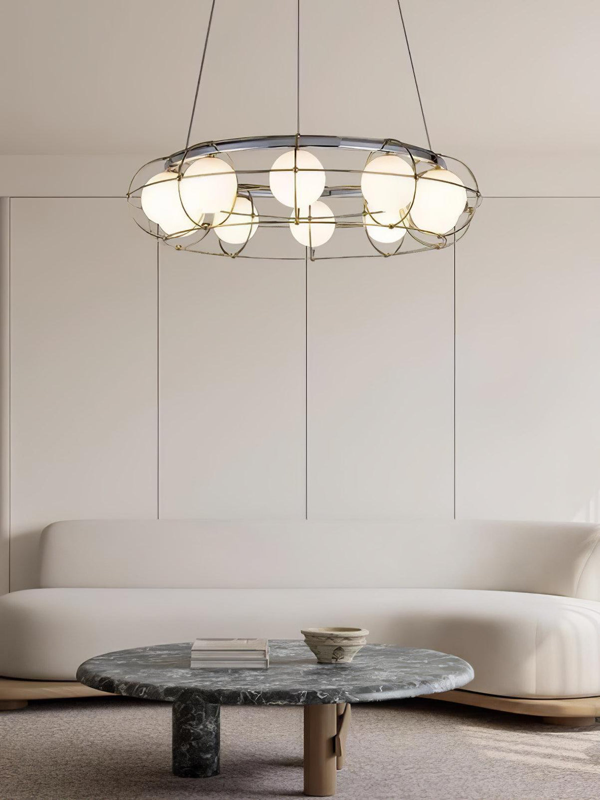 Velinissa lampadario in vetro moderno