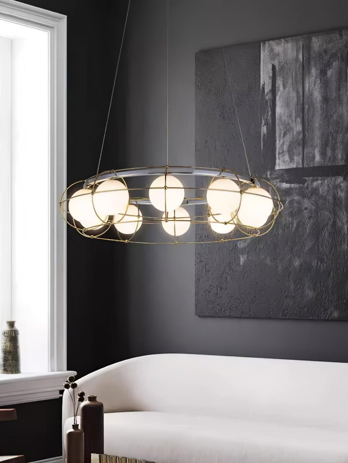 Velinissa lampadario in vetro moderno