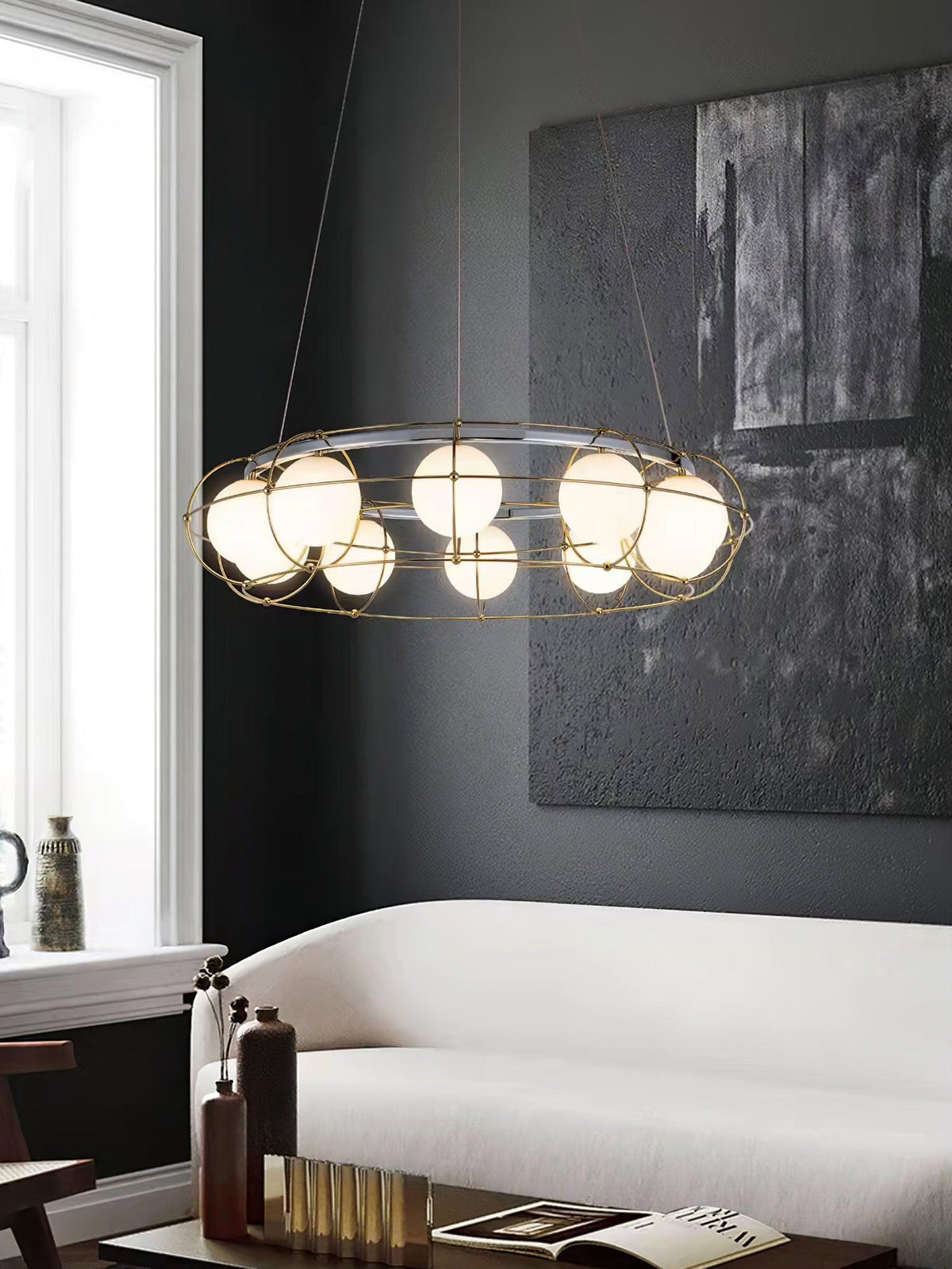 Velinissa lampadario in vetro moderno