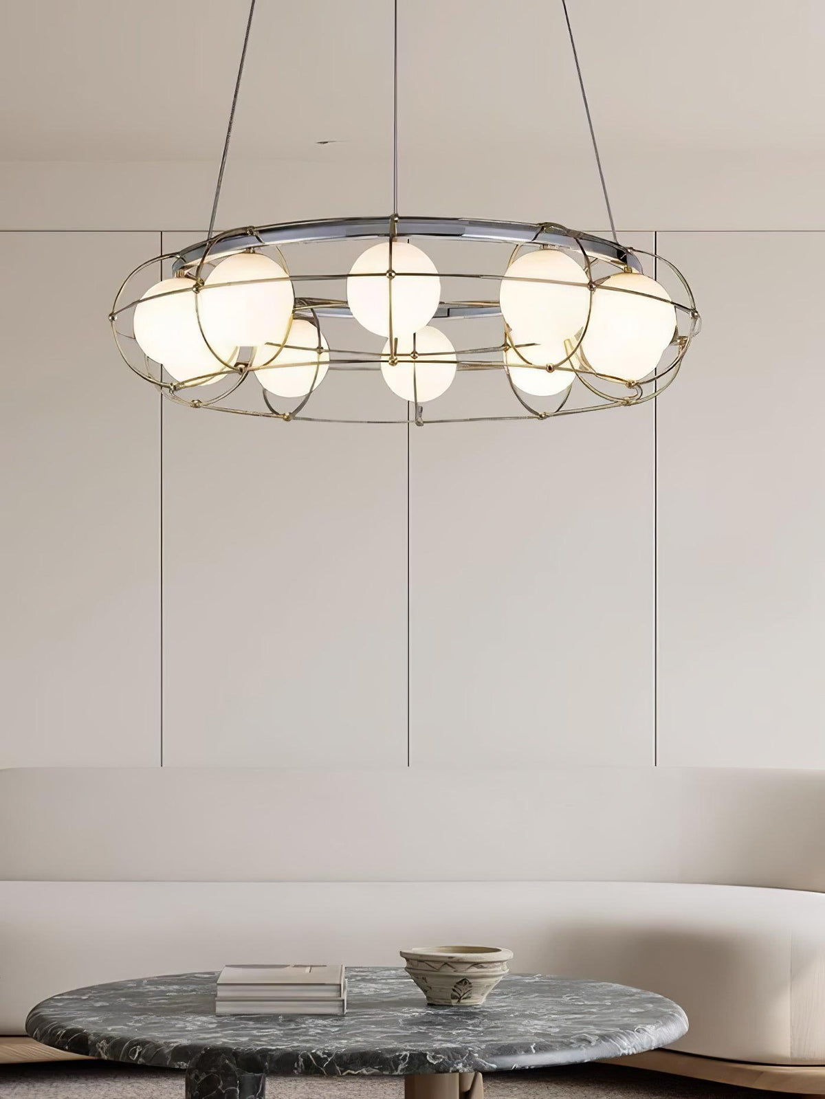 Velinissa lampadario in vetro moderno