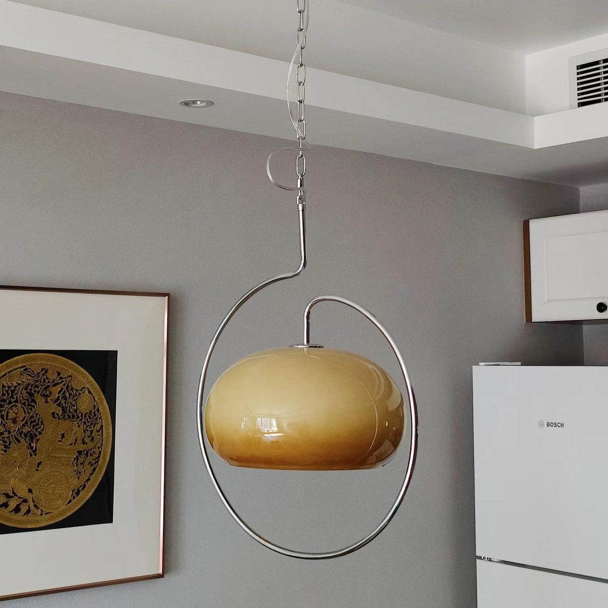 Medieval Premium Nordic Art Swag lampada a sospensione in vetro