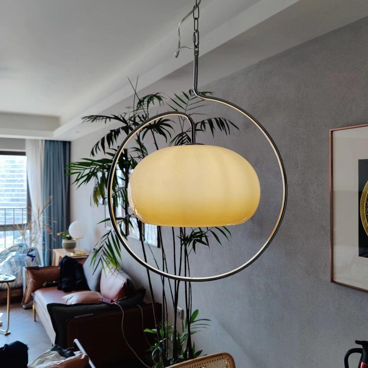 Medieval Premium Nordic Art Swag lampada a sospensione in vetro