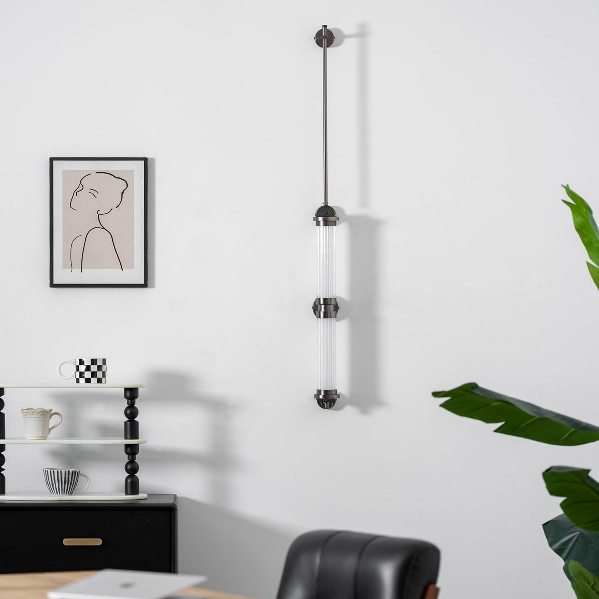 Eirirella applique in vetro verticale stile nordico