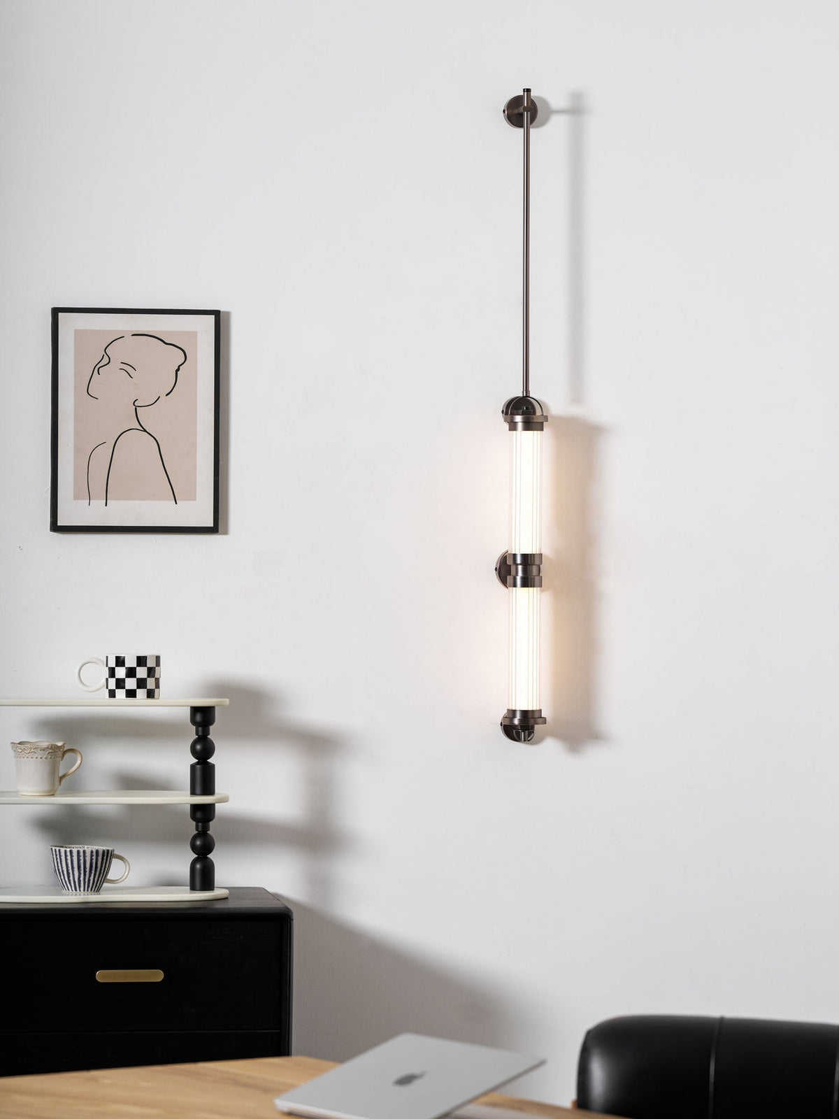 Eirirella applique in vetro verticale stile nordico