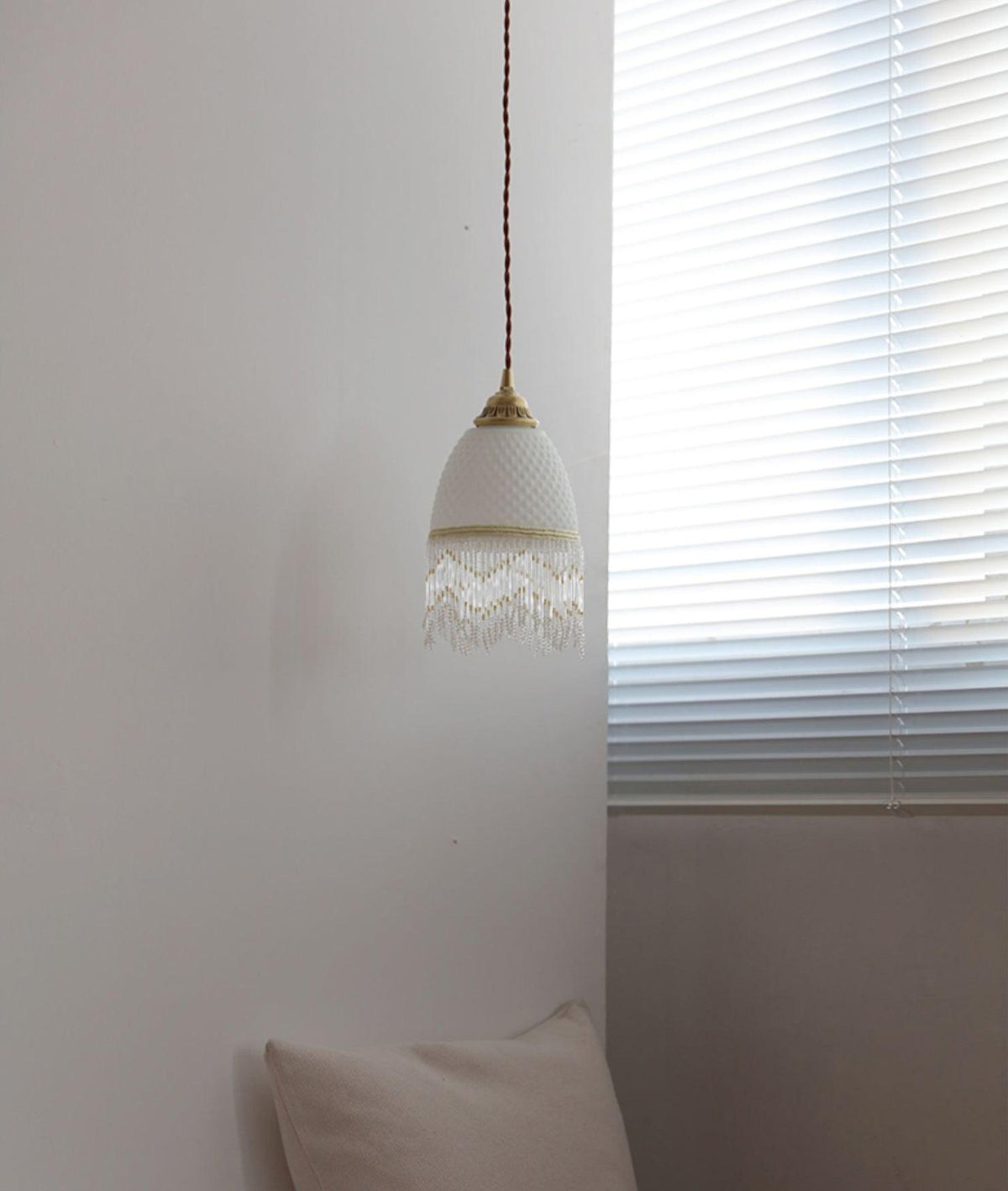 Mesh Tassel lampada a sospensione in vetro