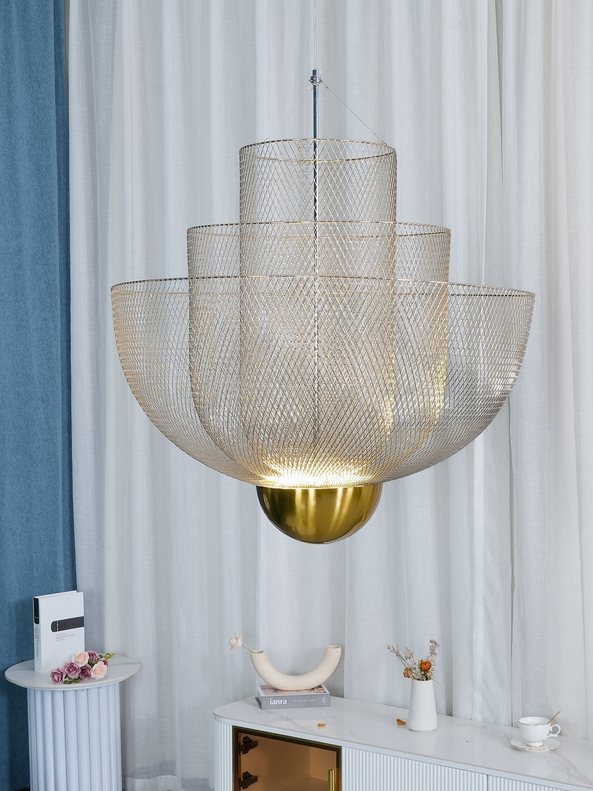 Terielissa lampadario Meshmatics Radiant Wirework