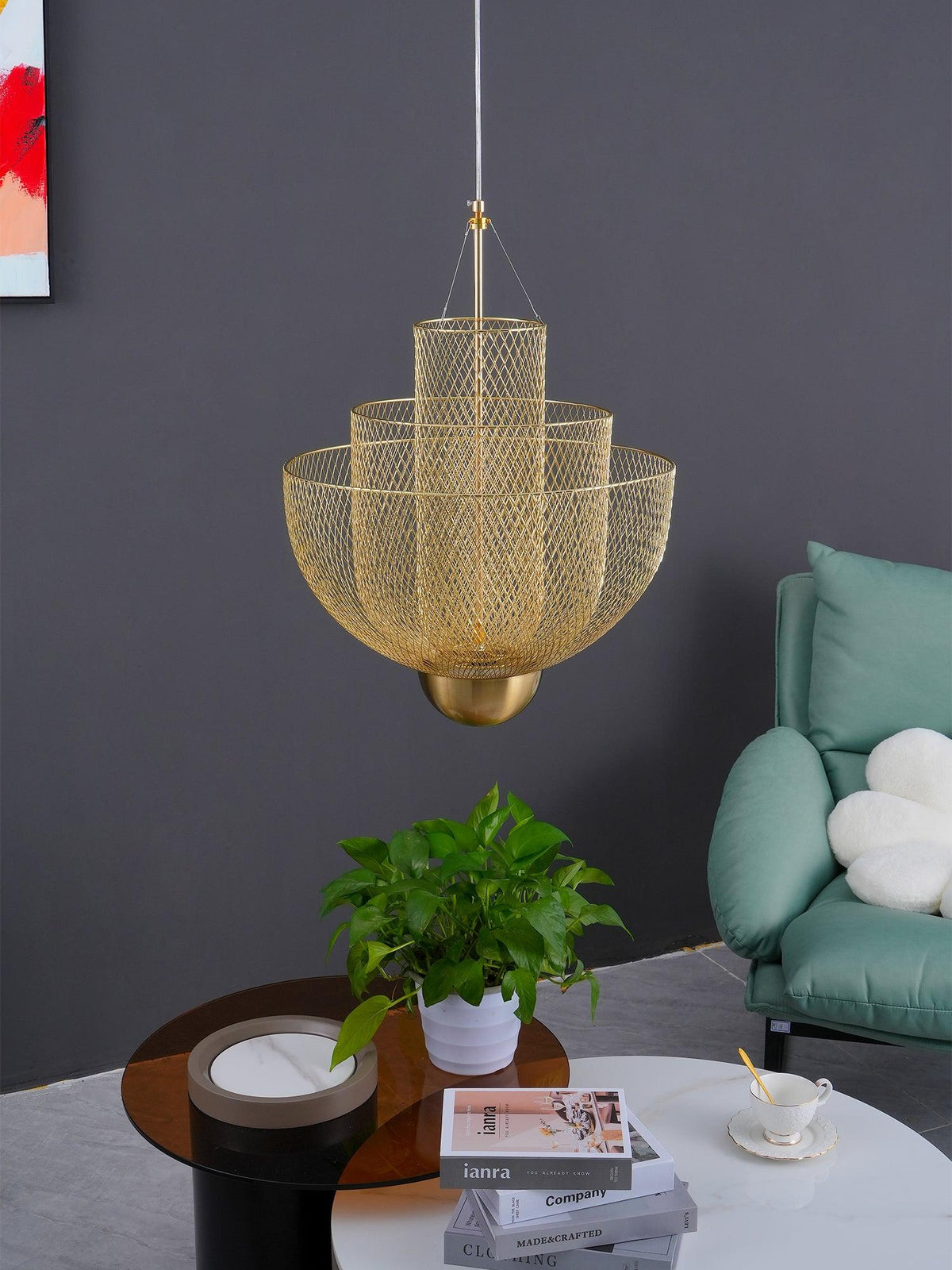 Terielissa lampadario Meshmatics Radiant Wirework