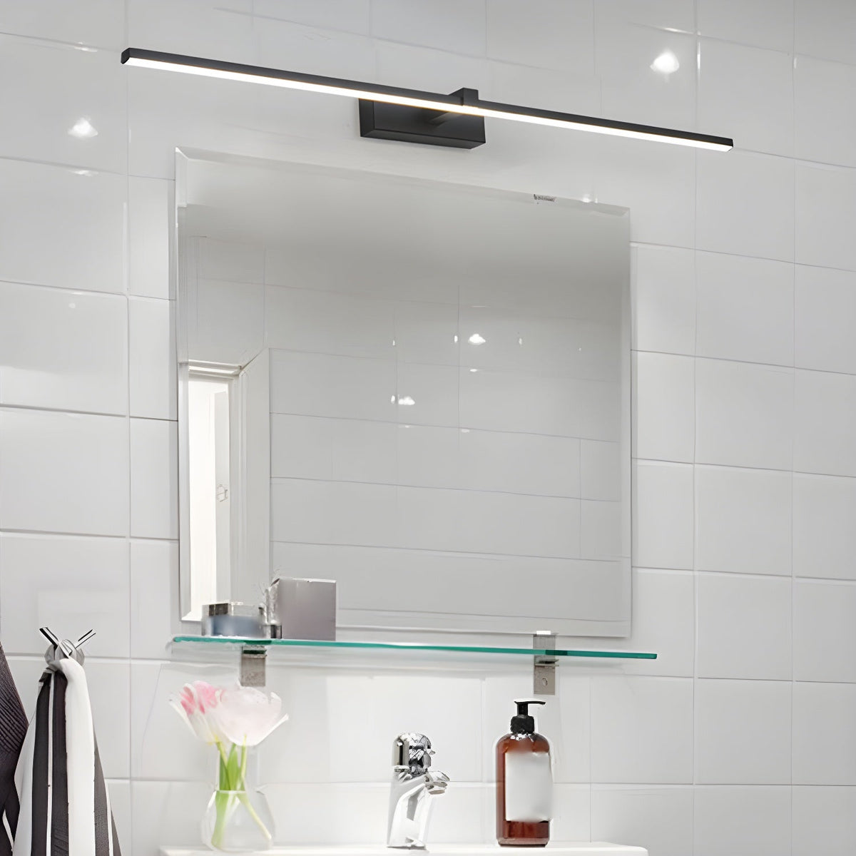 Yume lampada da parete lineare minimalista a specchio moderno