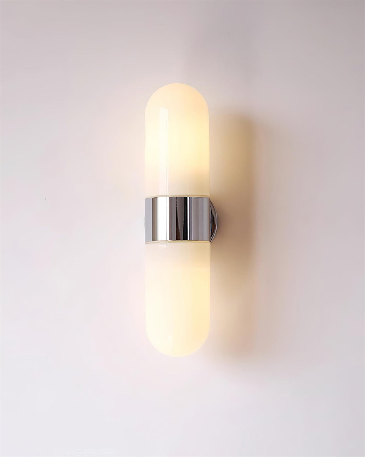 Lampada da parete in metallo e vetro, stile moderno minimalista verticale per camera da letto