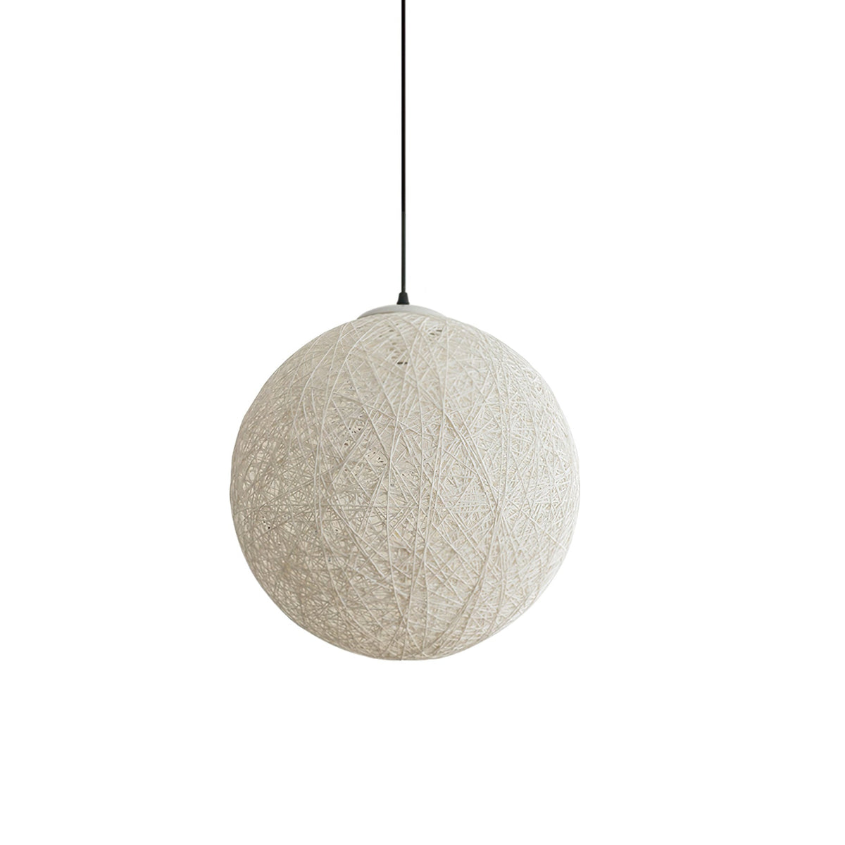 Rovira lampada a sospensione Canapa Intrecciata sfera Bohemian