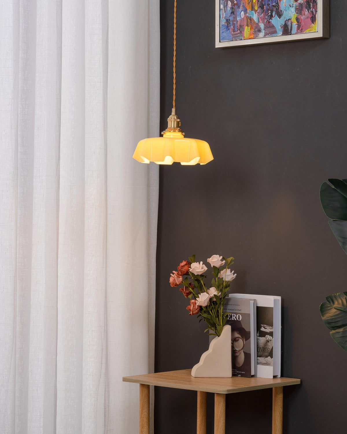 Liorivora lampada a sospensione fiore Francese per sala da pranzo