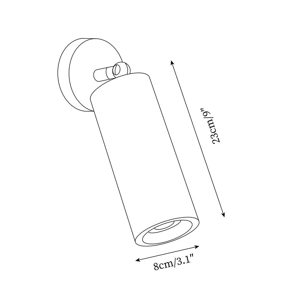 Delo applique Applicabile a parete Regolabile in travertino