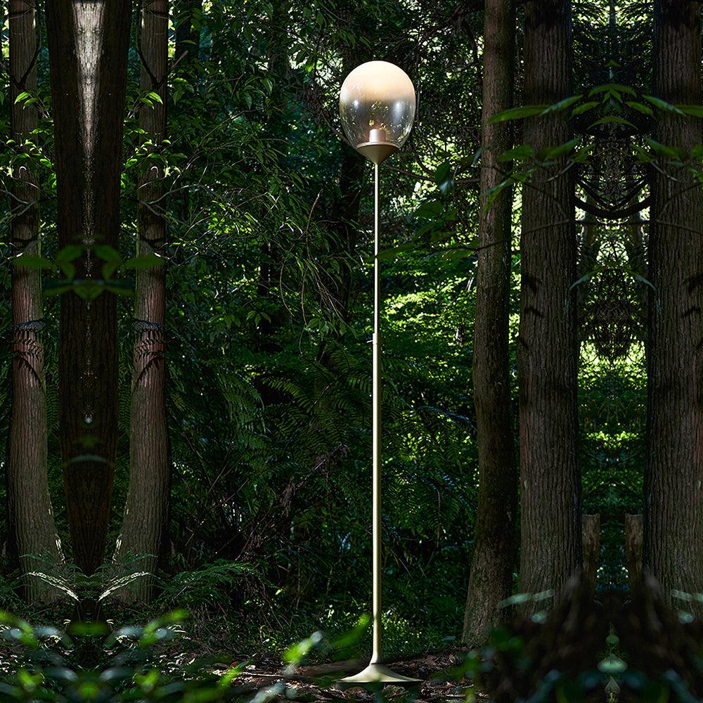 Unex lampada da tavolo in vetro oro artistico