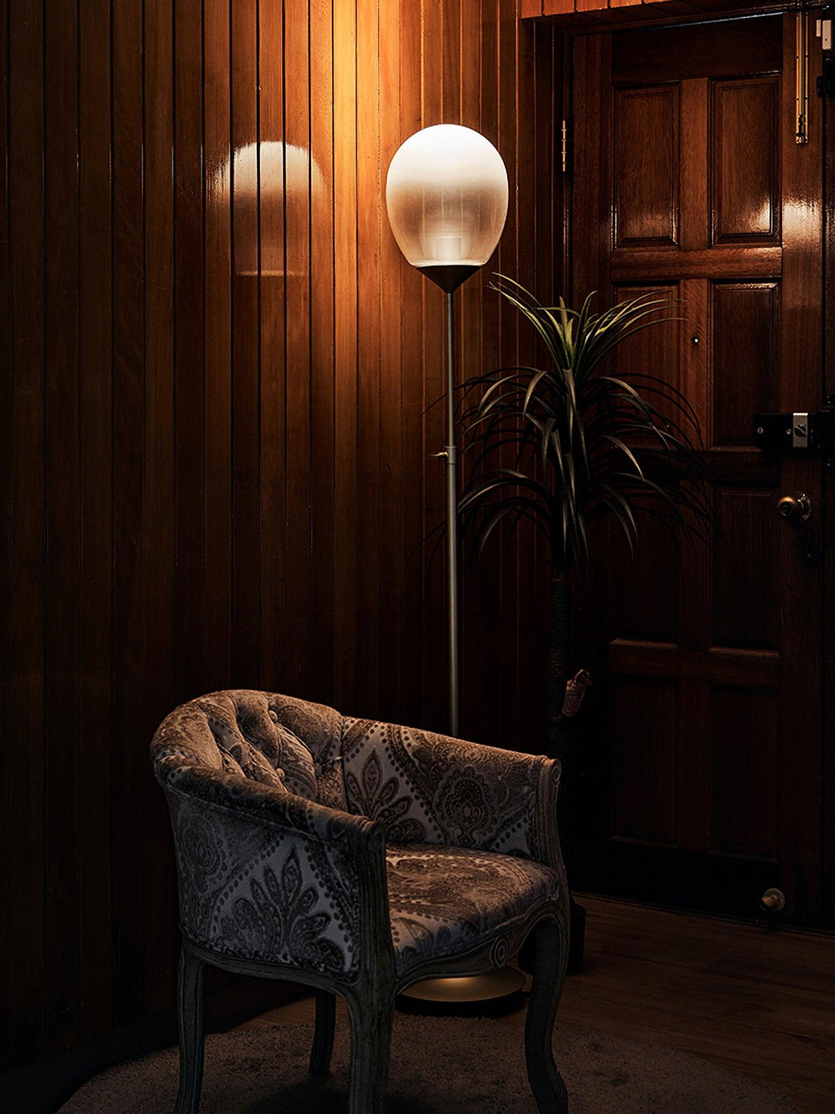 Unex lampada da tavolo in vetro oro artistico