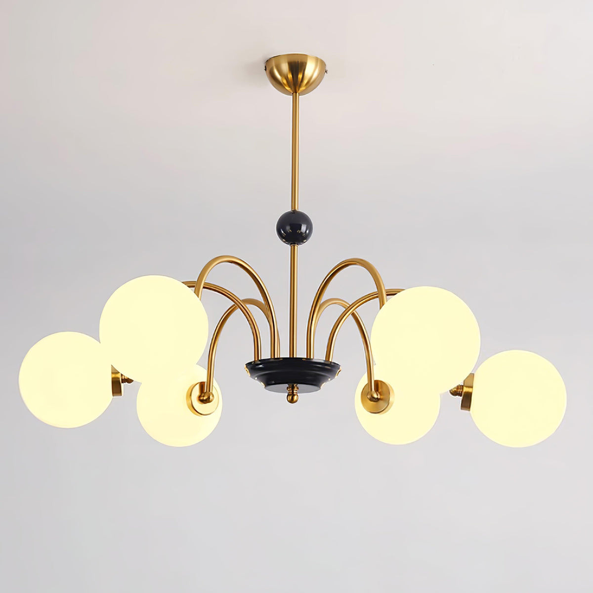 Lampadario Bracci Curvi Ombrelloni Sferici Stile moderno Retro sala da pranzo | Relic Pieces
