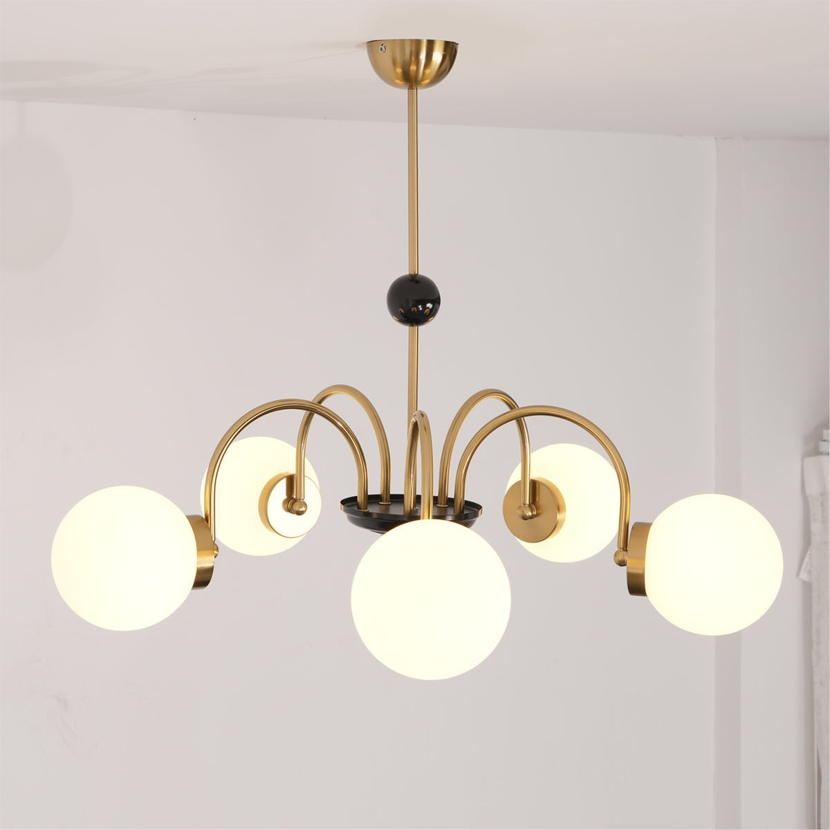 Lampadario Bracci Curvi Ombrelloni Sferici Stile moderno Retro sala da pranzo | Relic Pieces