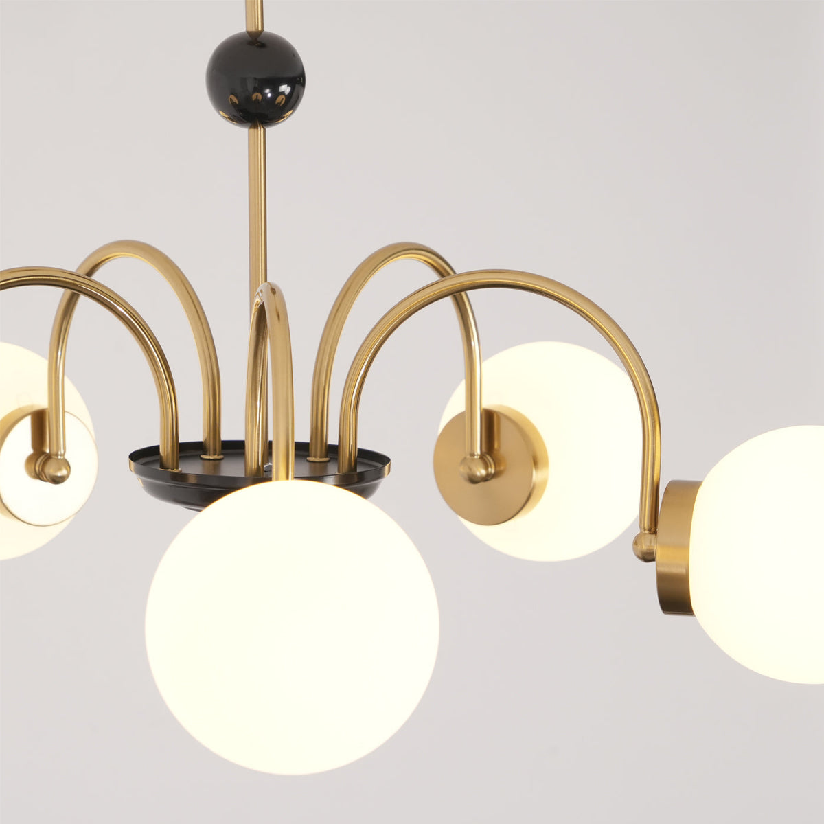 Lampadario Bracci Curvi Ombrelloni Sferici Stile moderno Retro sala da pranzo | Relic Pieces