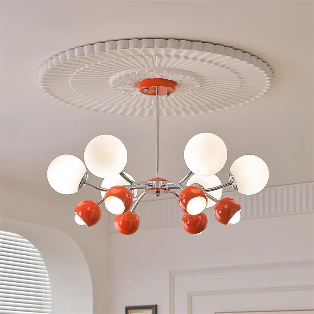 Eloria lampadario vetro Cupola Petalo minimalista Ambientale