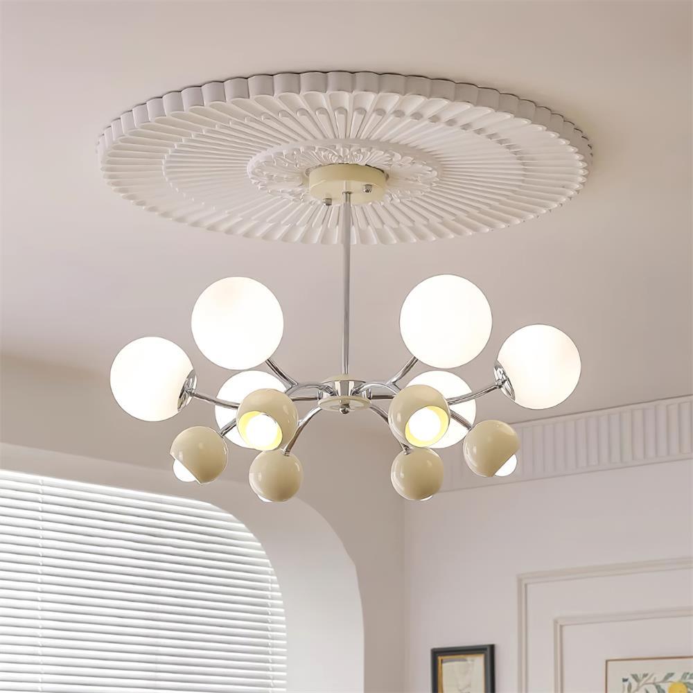 Eloria lampadario vetro Cupola Petalo minimalista Ambientale