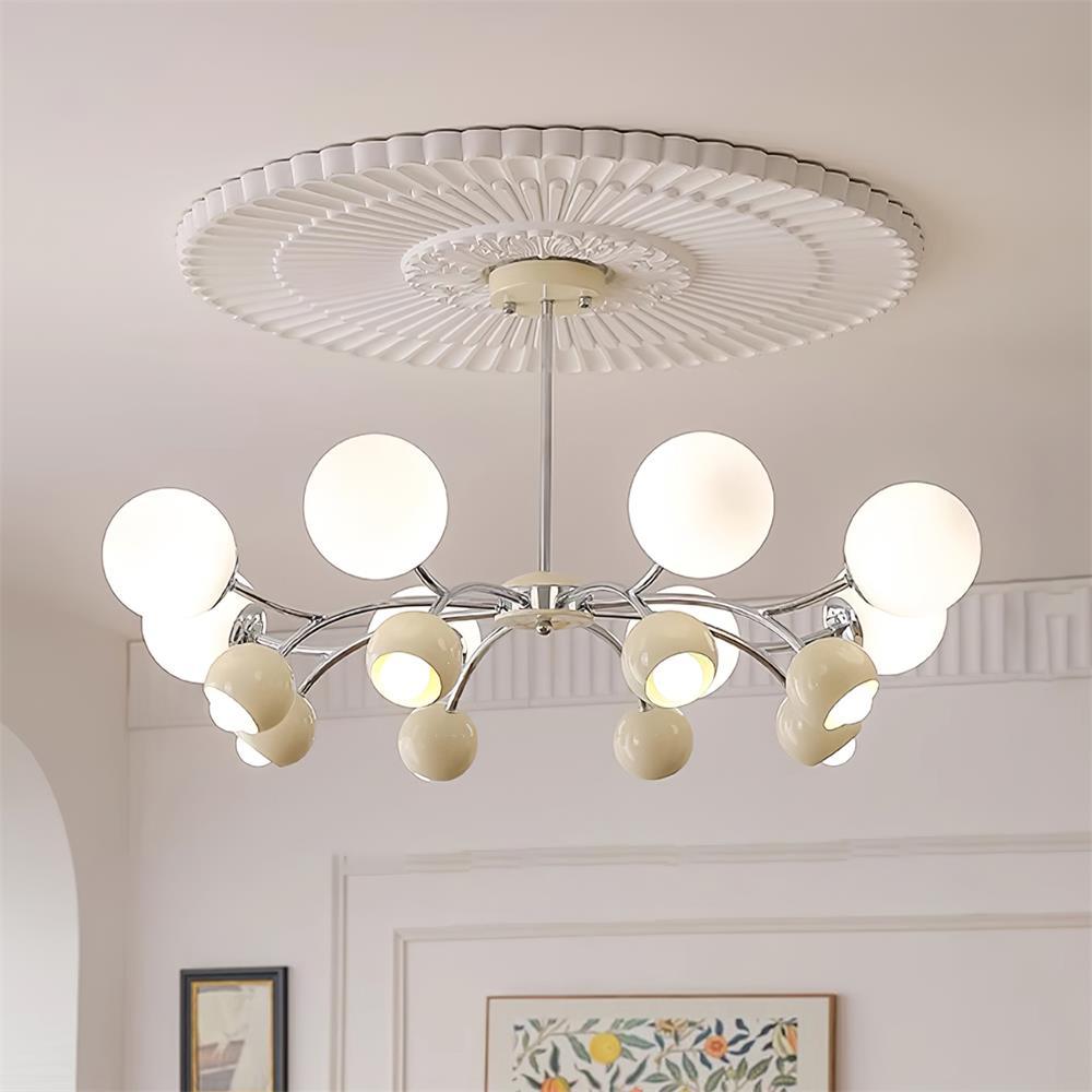 Eloria lampadario vetro Cupola Petalo minimalista Ambientale
