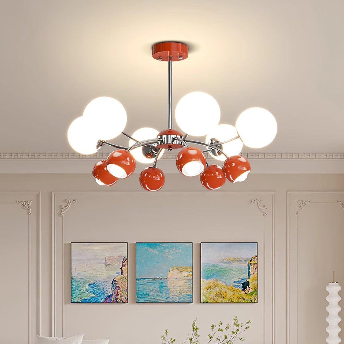 Eloria lampadario vetro Cupola Petalo minimalista Ambientale