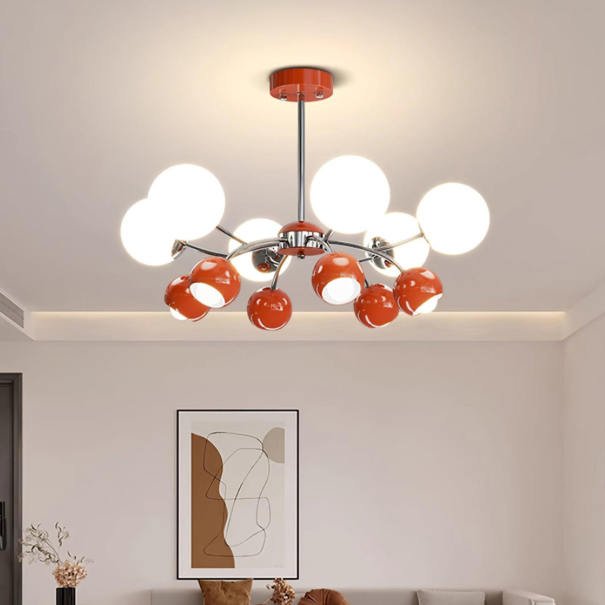 Eloria lampadario vetro Cupola Petalo minimalista Ambientale