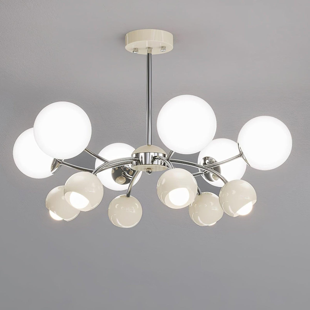 Eloria lampadario vetro Cupola Petalo minimalista Ambientale